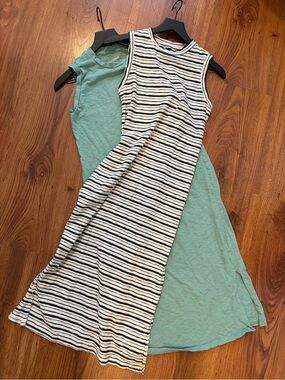 Universal Thread Sleeveless Striped and Mint Midi Dress bundle
